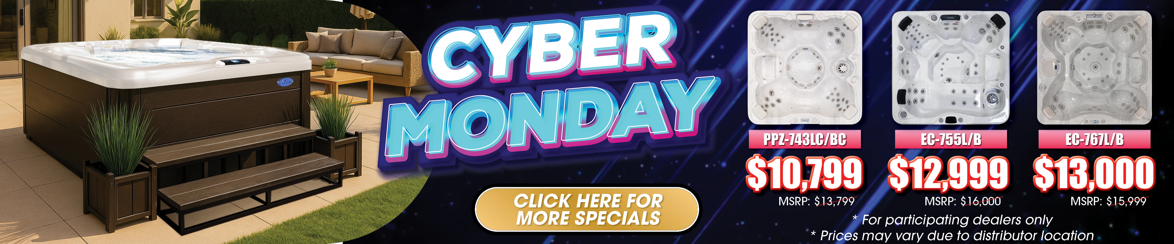 Calspas hot tub being used in a family setting - Terrebonne