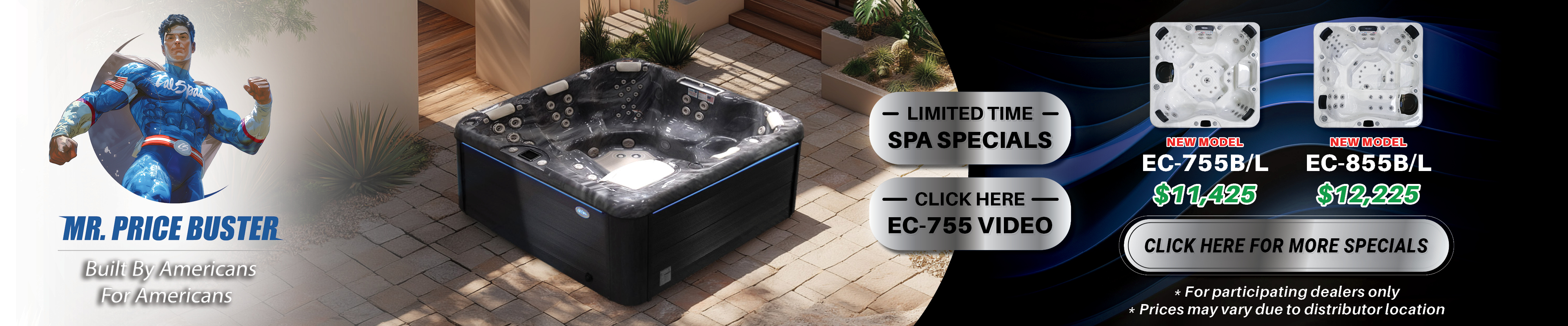 Calspas hot tub being used in a family setting - Terrebonne